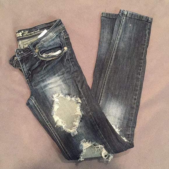 Machine Denim - Machine / distressed skinny jeans / 3